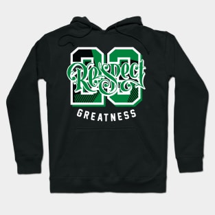Respect Greatness Lucky Green Retro Hoodie